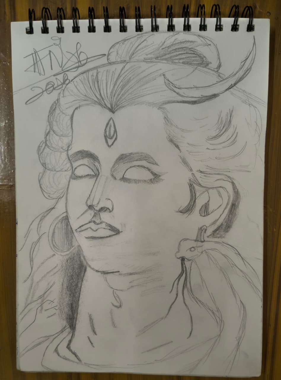 God Portrait by Tanish khurana(6-E).